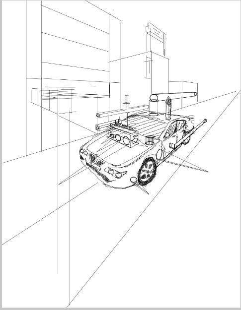 第一回 クリスタ 透視図法を使って車を描いてみる実験 失敗 創造法編集社